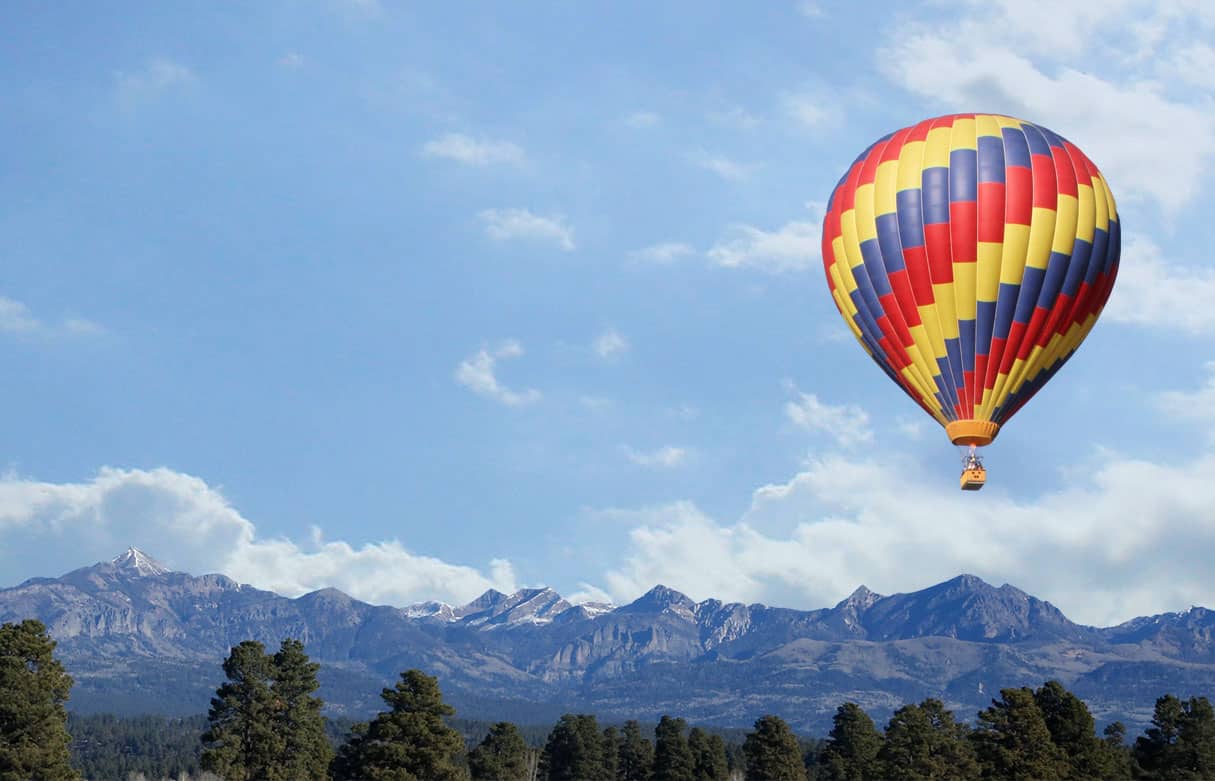 Hot air balloon rides on sale co