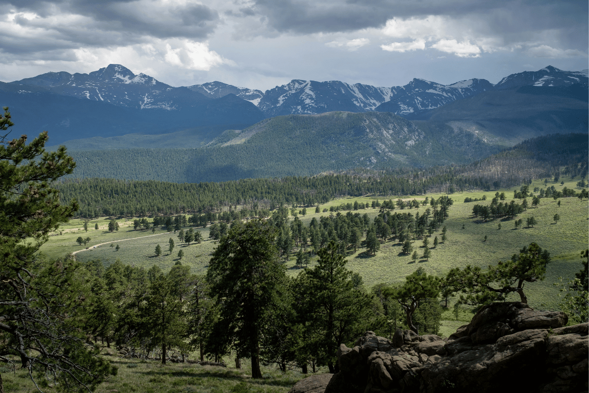 Pagosaspringsview View of the mountains outside of pagosa springs.